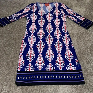Tracy Negoshian Shift Dress - stretchy - size small. GG